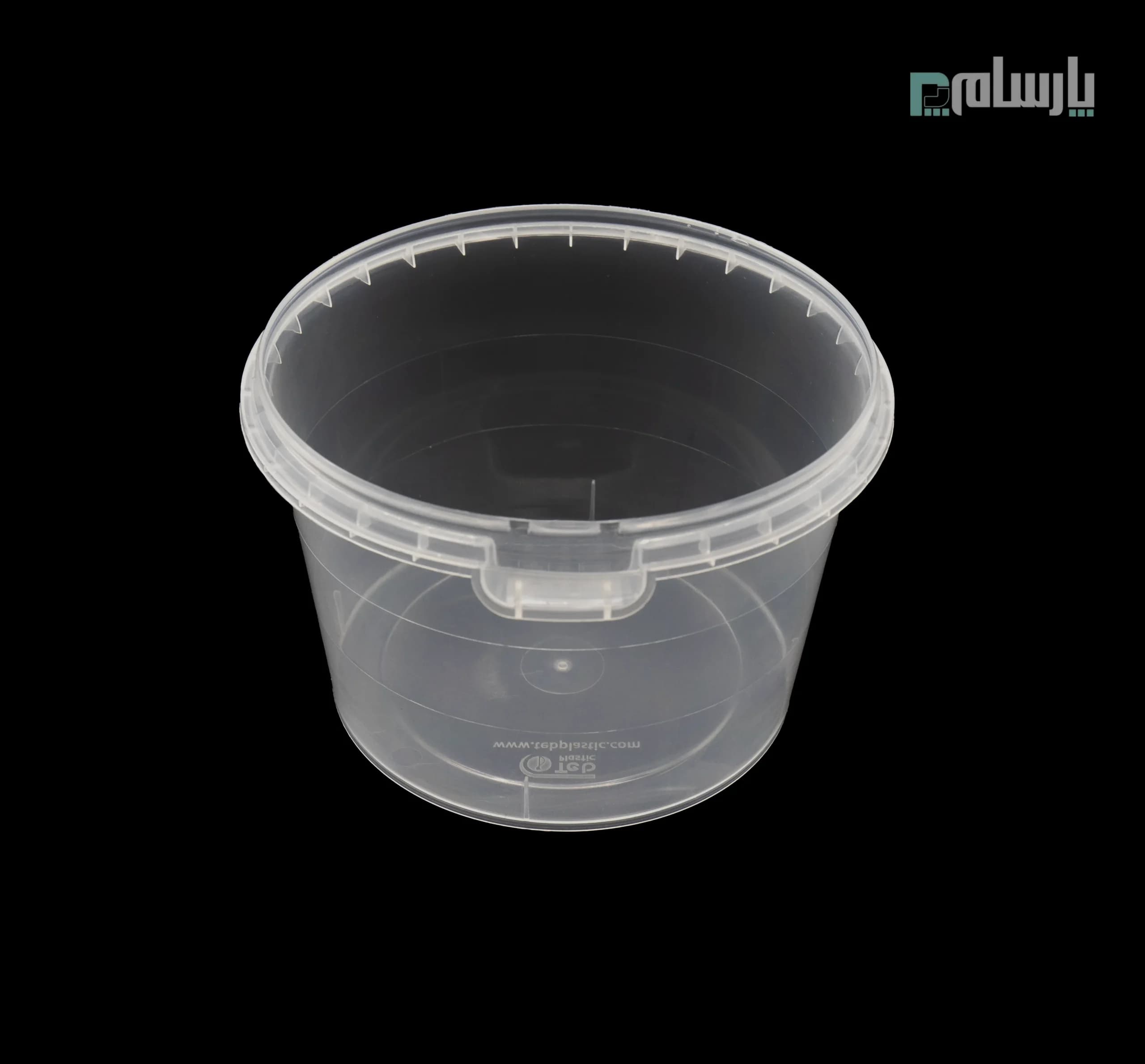 سطل ماکروویوی گرد 610 سی سی شفاف — تصویر ۴