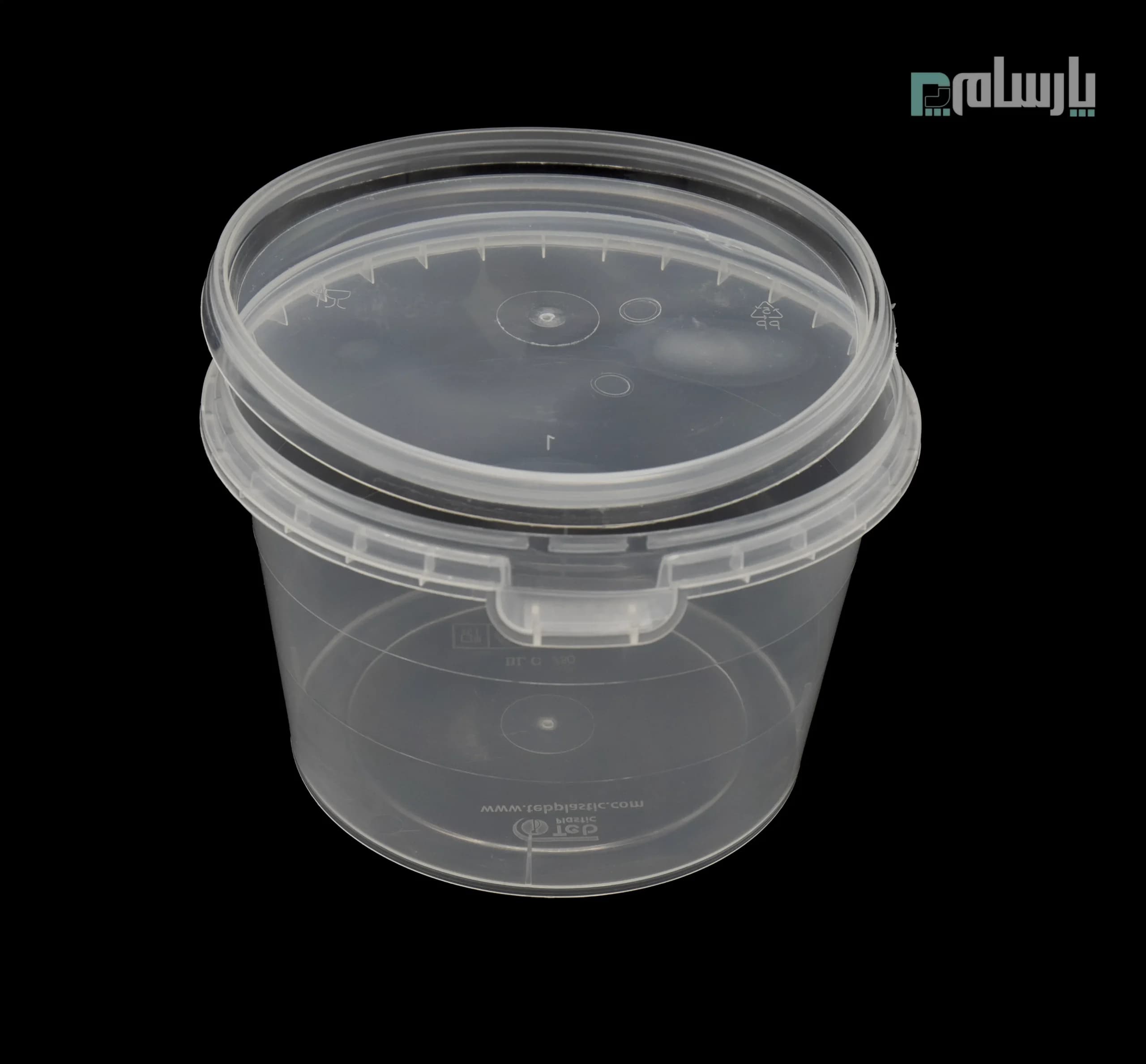 سطل ماکروویوی یکبار مصرف گرد 750 سی سی شفاف