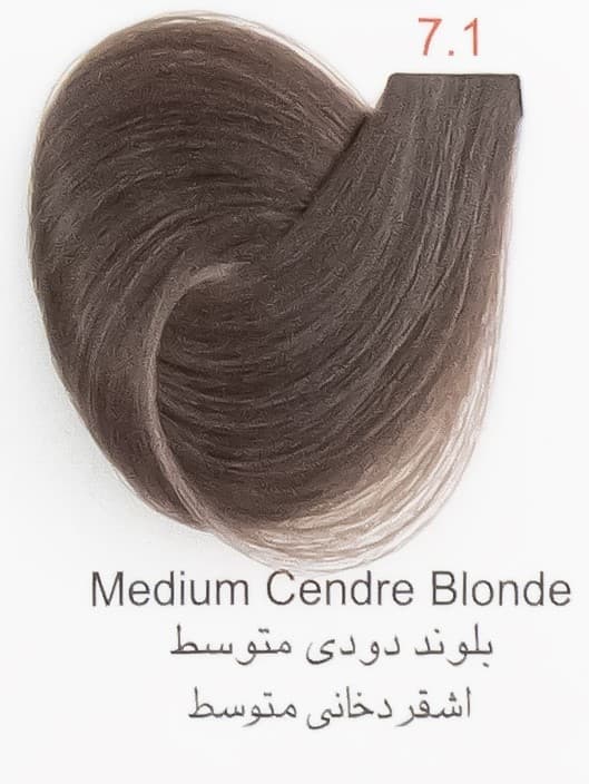 رنگ مو کم آمونیاک کی اس دی 100 میل 7.1 بلوند دودی متوسط KSD — تصویر ۲