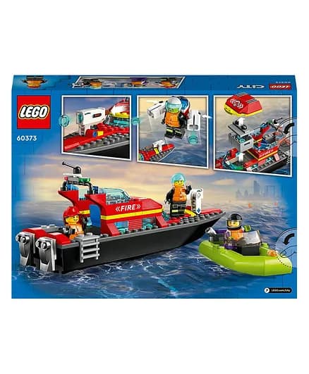 لگو قایق آتش نشانی سیتی کد 60373 | LEGO City 60373 — تصویر ۲