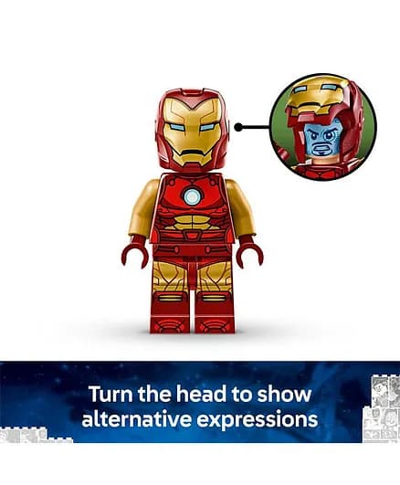 LEGO Marvel Iron Man Mech vs. Ultron – نبرد سازه‌ای ابرقهرمانی 76307 — تصویر ۳