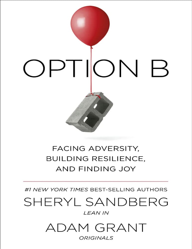 کتاب Option B: Facing Adversity, Building Resilience, and Finding Joy (گزینه ب: مقابله با سختی‌ها، ساخت تاب‌آوری و یافتن شادی) نسخه انگلیسی PDF | شریل سندبرگ، آدام گرانت