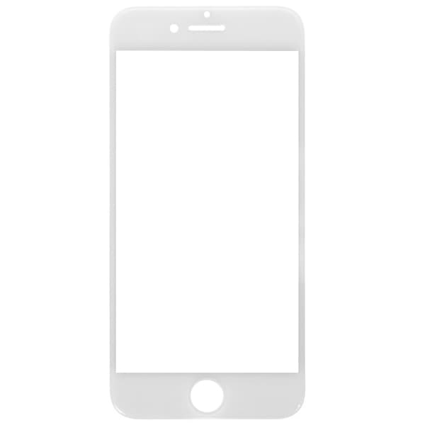 گلس تعمیراتی آیفون IPHONE 7 اورجینال سفید مشکی با فریم — تصویر ۳