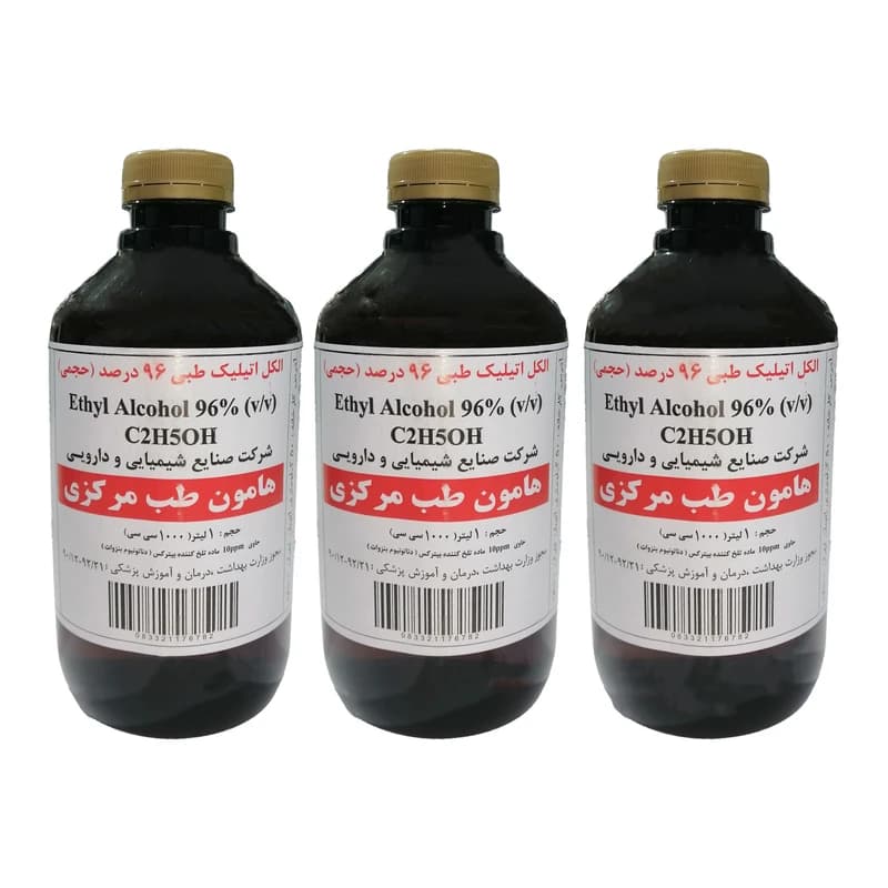الکل طبی هامون طب مرکزی مدل TB-3 حجم 1000 میلی لیتر مجموعه ( 3 عددی)