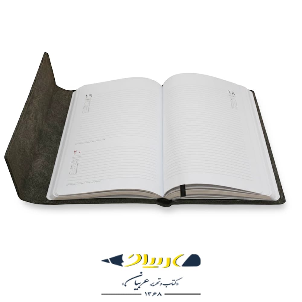 سررسید اروپایی چرم آفاق ۱۴۰۵ – مدل سبا — تصویر ۲