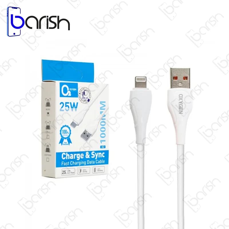 کابل دیتا و شارژ USB به MicroUSB اکسیژن مدل X2 — تصویر ۲