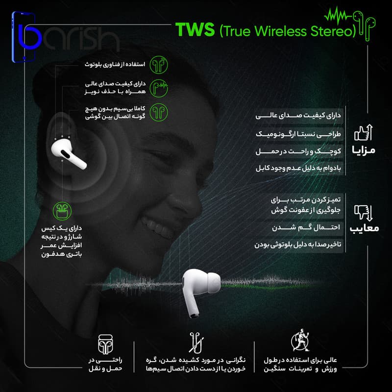 هندزفری بلوتوثی هوکو مدل EW04 Plus — تصویر ۴