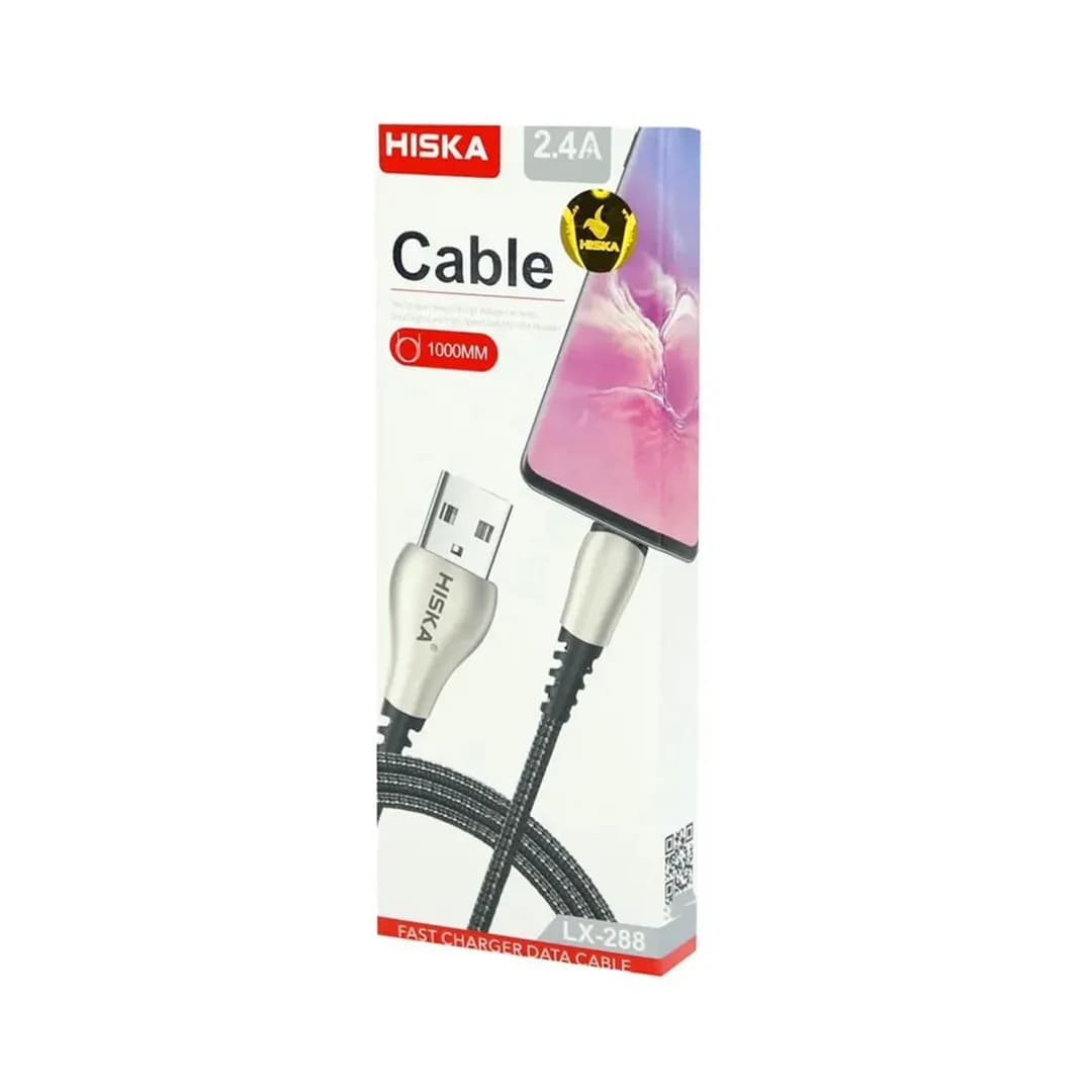 کابل دیتا و شارژ USB به لایتنینگ هیسکا مدل LX-288 — تصویر ۳