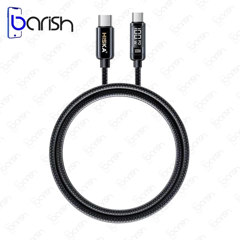 کابل دیتا و شارژ دو سر Type-C هیسکا مدل LX-15CC — تصویر ۲