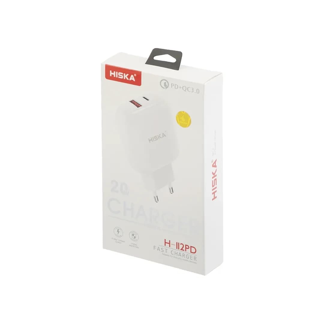 شارژر دیواری 20وات هیسکا مدل H-112PD همراه با کابل — تصویر ۷