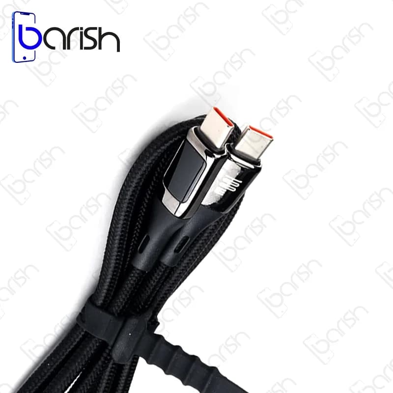 کابل دیتا و شارژ دو سر Type-C هیسکا مدل LX-705 — تصویر ۴