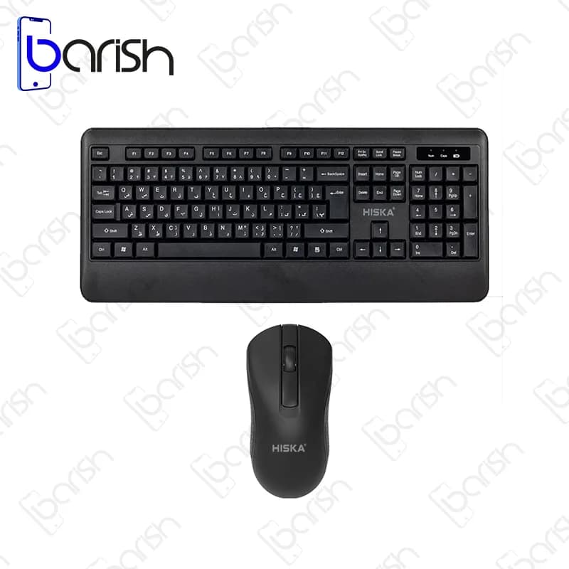 موس و کیبورد بی سیم هیسکا مدل H-MK15W