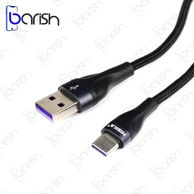 کابل دیتا و شارژ USB به Type-C هیسکا مدل LX-830C — تصویر ۲