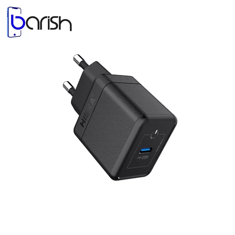 شارژر دیواری 35 واتی هیسکا مدل H-119GaN همراه با کابل Type-C — تصویر ۲