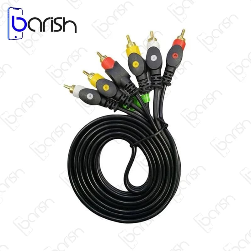 کابل تصویر 3 فیش RCA پی نت 1.5 متری — تصویر ۴