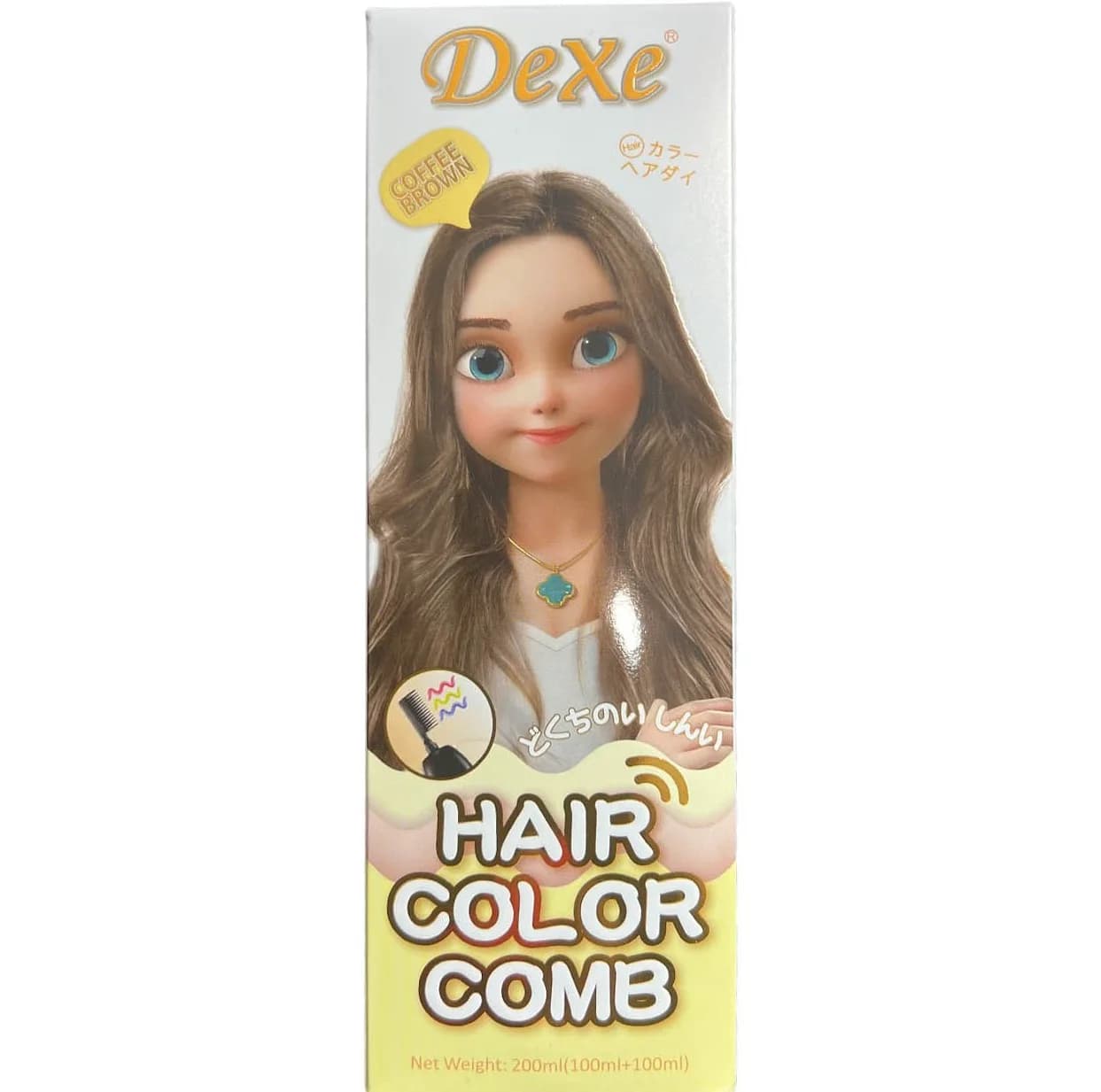 فوم رنگ مو موقت دکسی مدل Comb حجم 200 میلی لیتر رنگ قهوه ای — تصویر ۷