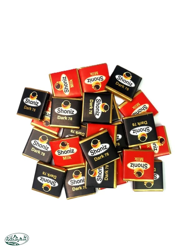 شکلات میکس مربع شونیز 6ج 500گ