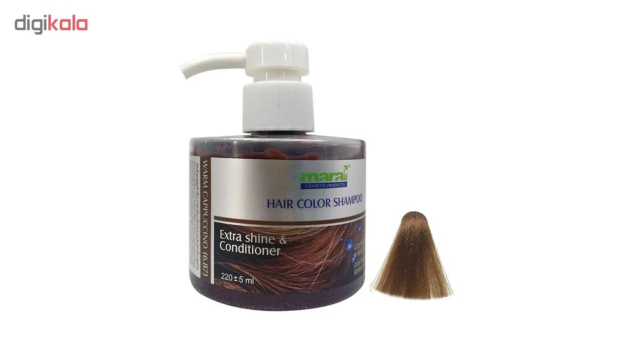 شامپو رنگ مارال مدل Warm-Cappuccino شماره 6.87 حجم 220 میلی لیتر — تصویر ۳