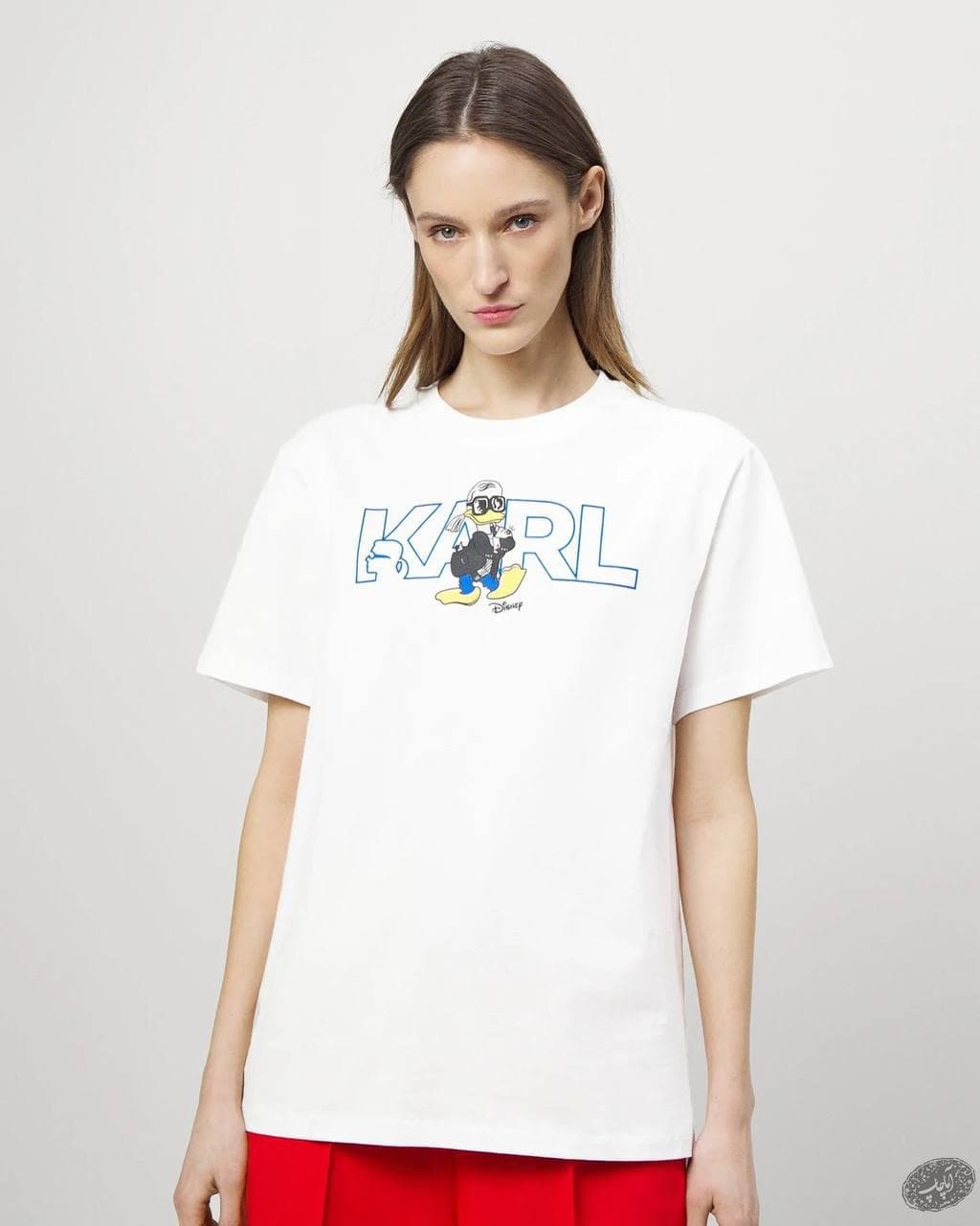 تیشرت طرح کارل Karl legerfeld دیزنی — تصویر ۳