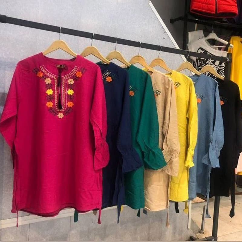 تونیک یقه گلدوزی (پک 7 عددی) — تصویر ۲