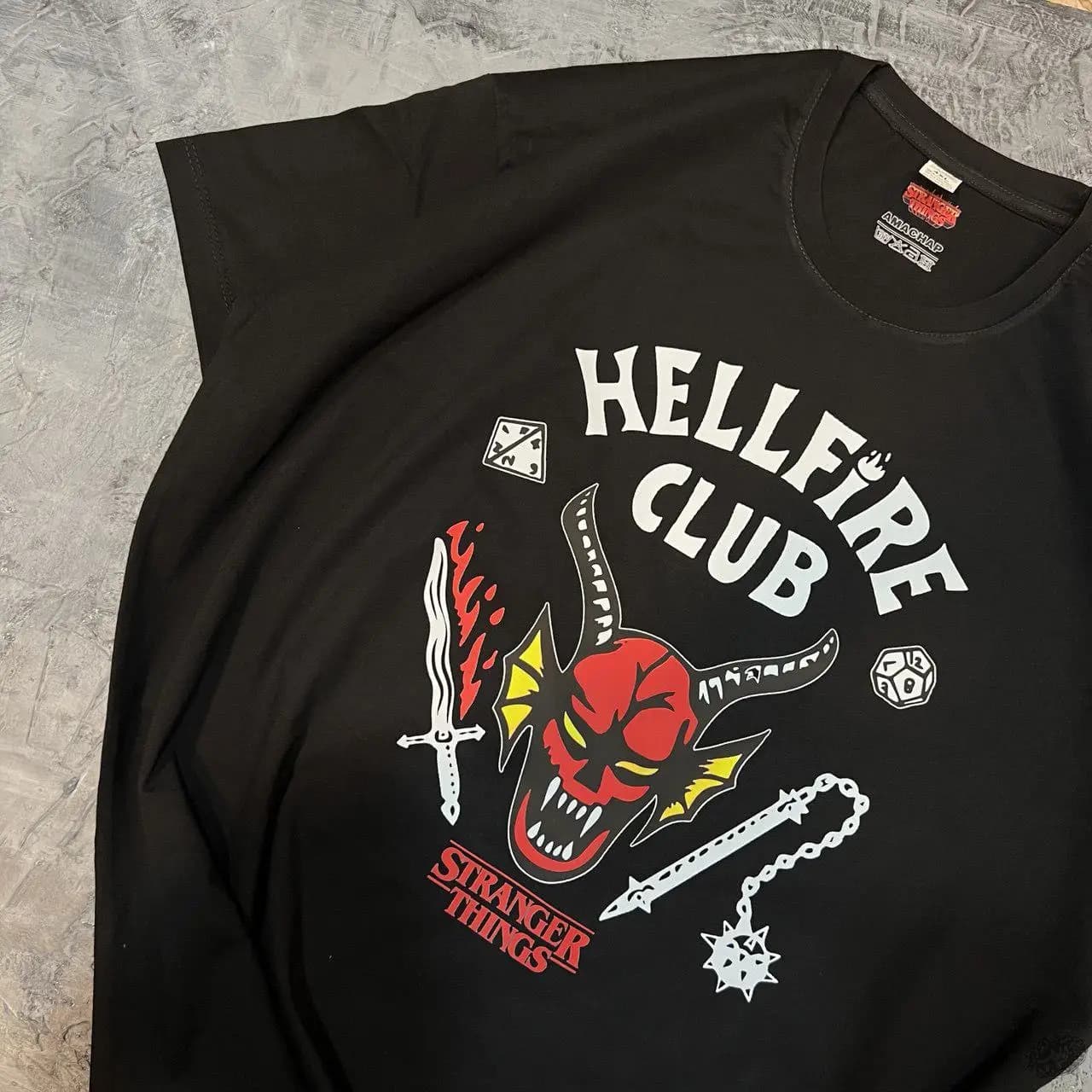 تیشرت طرح هل فایر کلاب 11 Hellfire Club Stranger things — تصویر ۵