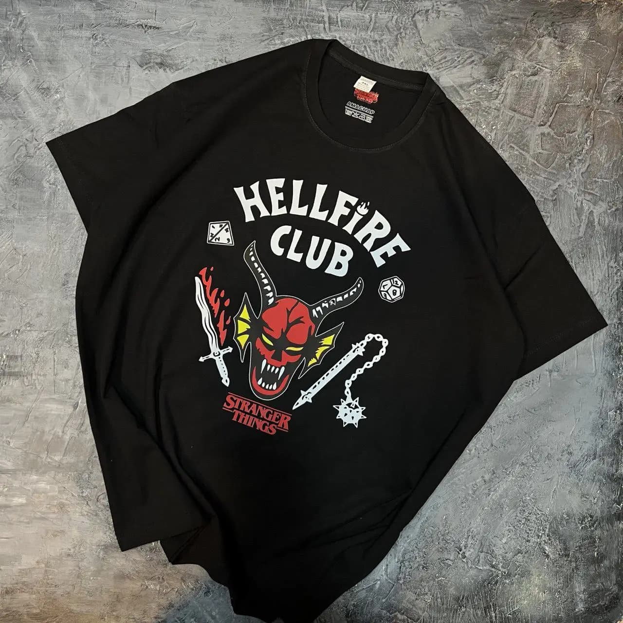 تیشرت طرح هل فایر کلاب 11 Hellfire Club Stranger things — تصویر ۴