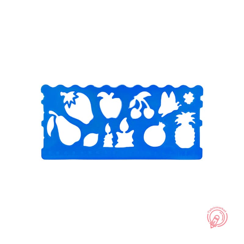 شابلون مزرعه ژله ای صریر رنگ ابی — تصویر ۲