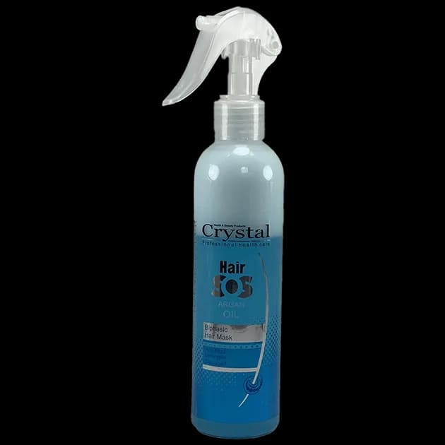 اسپری دو فاز کریستال مدل آرگان – حجم ۲۵۰ میلی‌لیتر، آبرسان، حالت‌دهنده و ضدوز مو