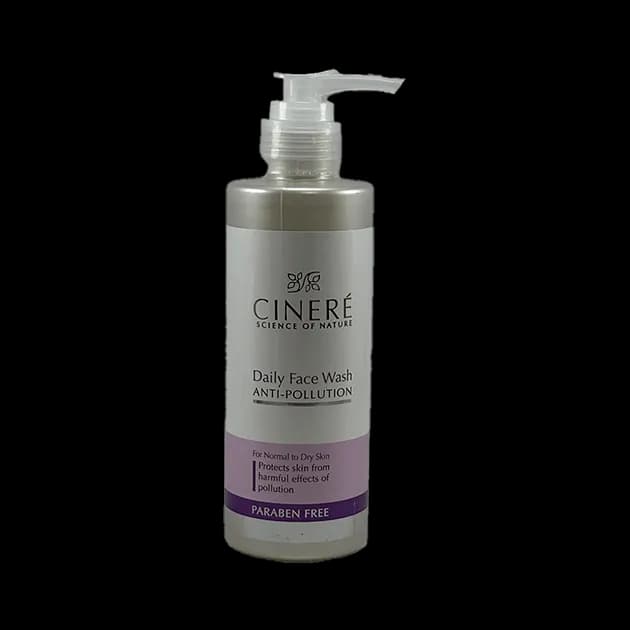 ژل شستشوی صورت سینره ضدآلودگی Cinere Daily Face Wash Anti‑Pollution – حجم ۲۰۰ میلی‌لیتر، مخصوص پوست خشک تا نرمال