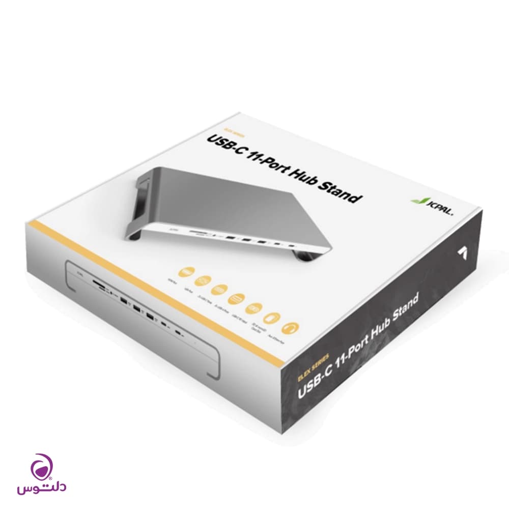 هاب 11 پورت USB-C جی سی پال مدل JCP6227 — تصویر ۵