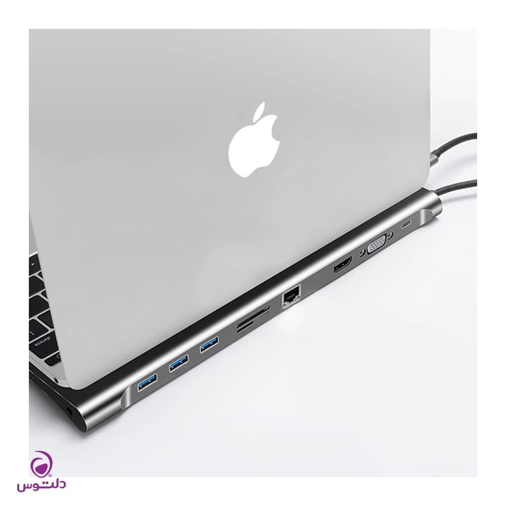 هاب 10 پورت USB-C جی سی پال مدل JCP6204 — تصویر ۵