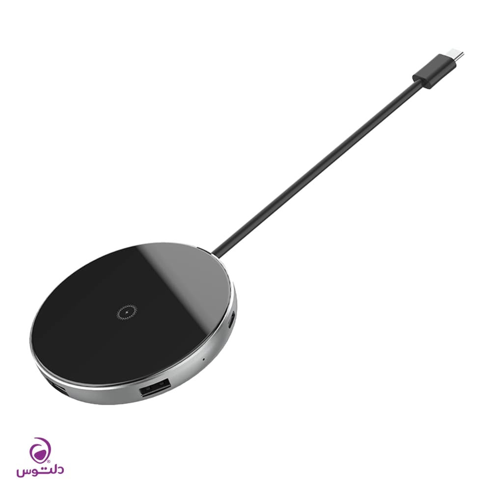 شارژر بی سیم و هاب 5 پورت USB-C جی سی پال مدل JCP6224 — تصویر ۶