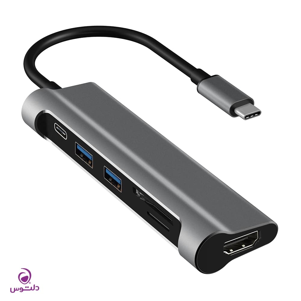 هاب 6 پورت USB-C جی سی پال مدل JCP6217