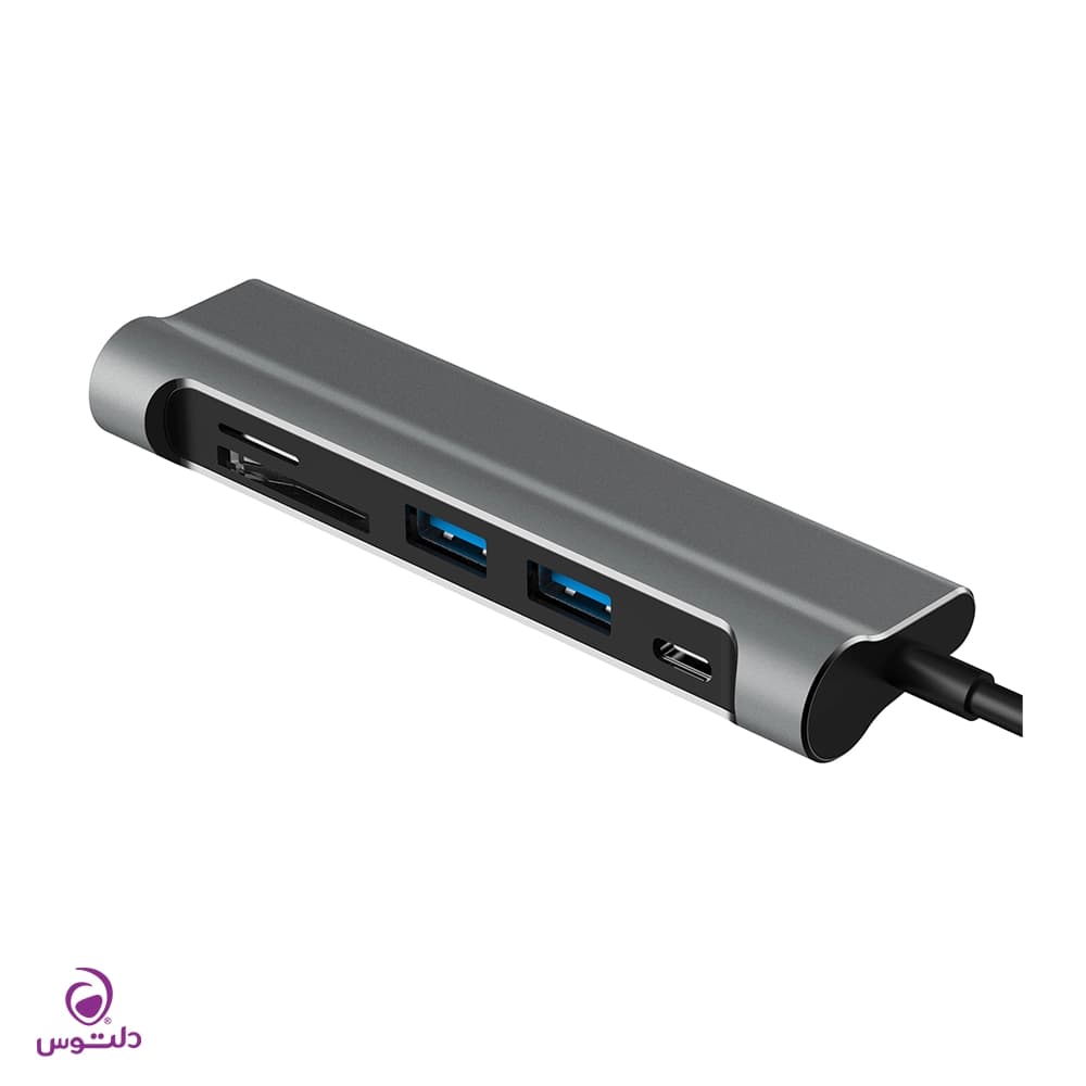 هاب 6 پورت USB-C جی سی پال مدل JCP6217 — تصویر ۶