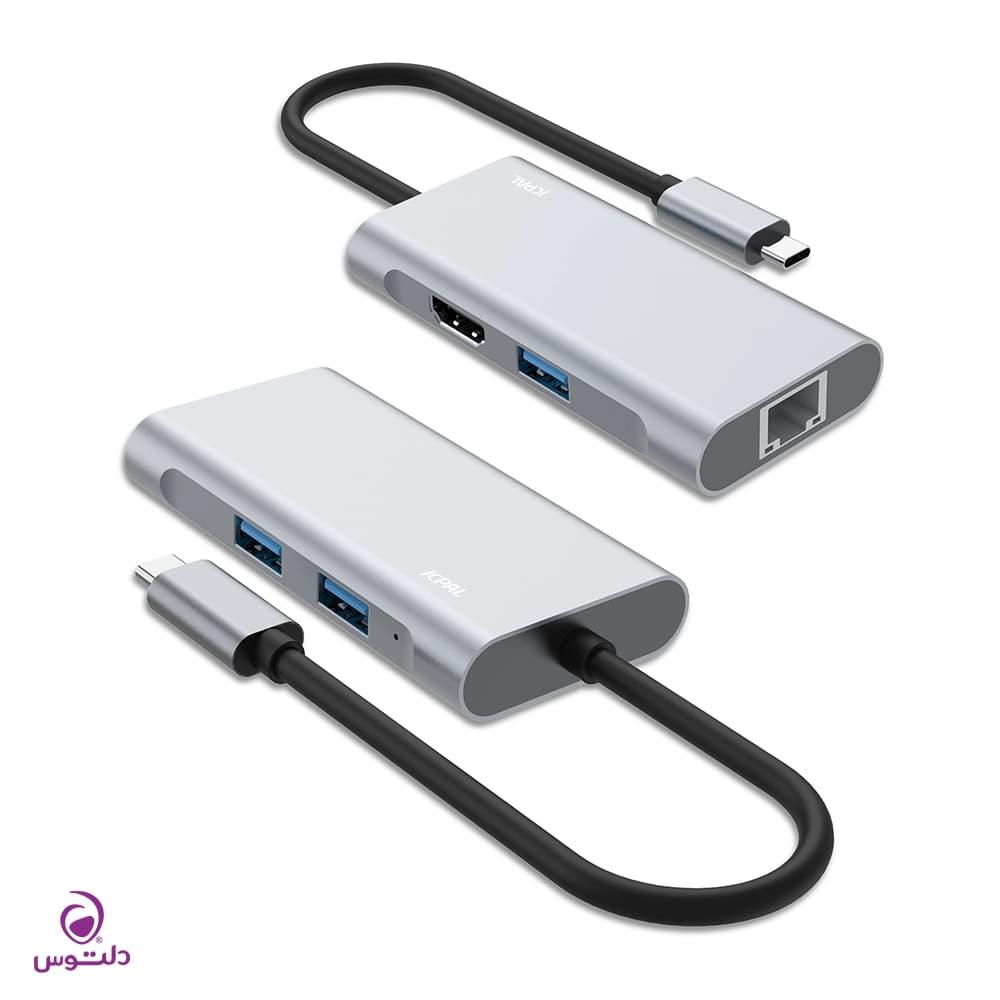 هاب 5 پورت USB-C جی سی پال مدل JCP6290