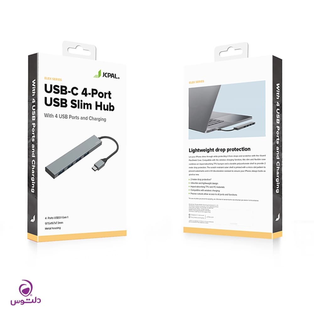 هاب 4 پورت USB-C جی سی پال مدل JCP6237 — تصویر ۲