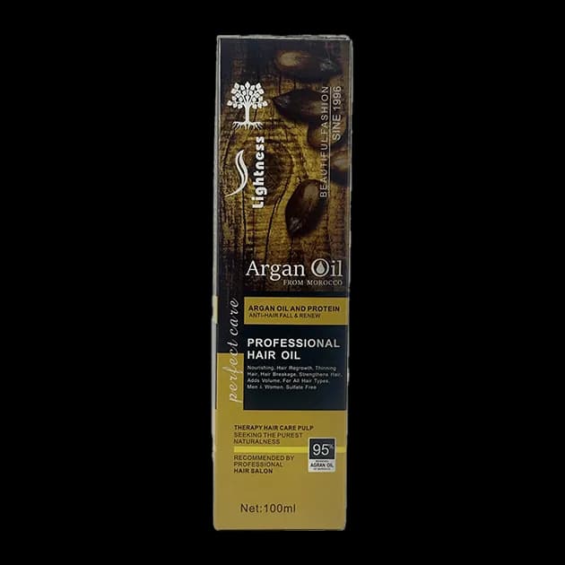 روغن مو آرگان لایتنس Lightness مدل Moroccan Argan Oil — تصویر ۳