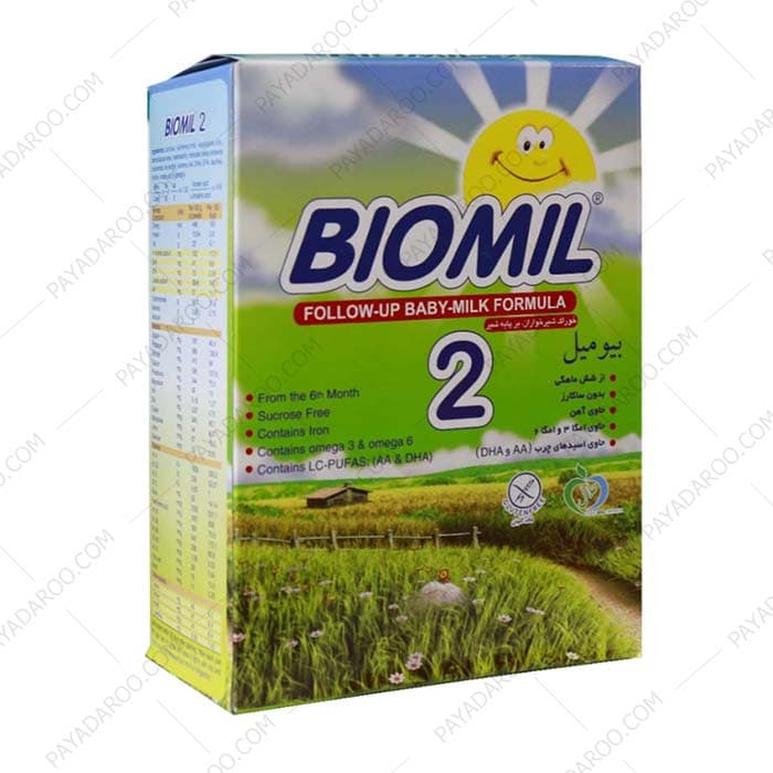 شیر خشک بیومیل 2 فاسکا پاکتی 300 گرمی