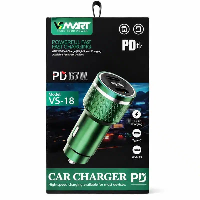 شارژر فندکی خودرو vsmart مدل vs-18