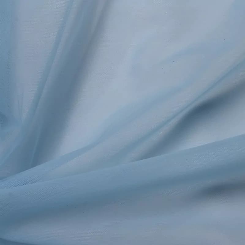 پارچه تور سانول آبی — تصویر ۳