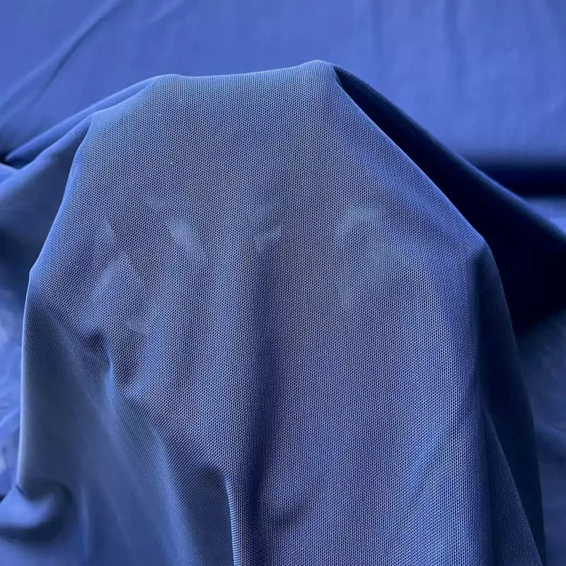 پارچه تور دوطرف کش آبی — تصویر ۲