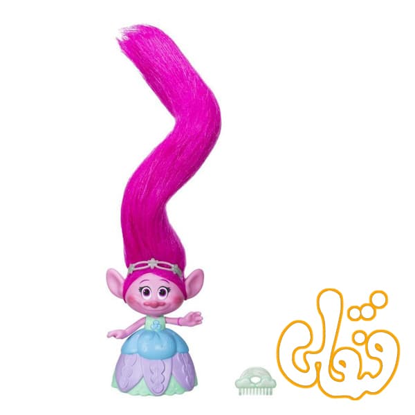 عروسک موزیکال ترولز با موهای چراغدار Hair in the Air Poppy 1305 — تصویر ۲