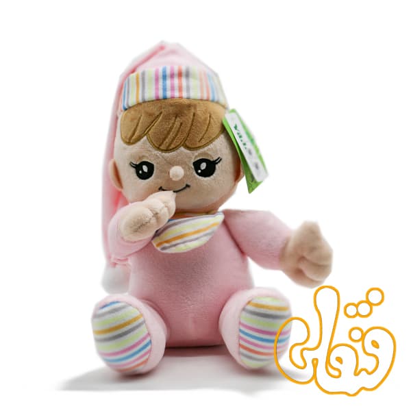 عروسک موزیکال دختر انگشت به دهان 100106B