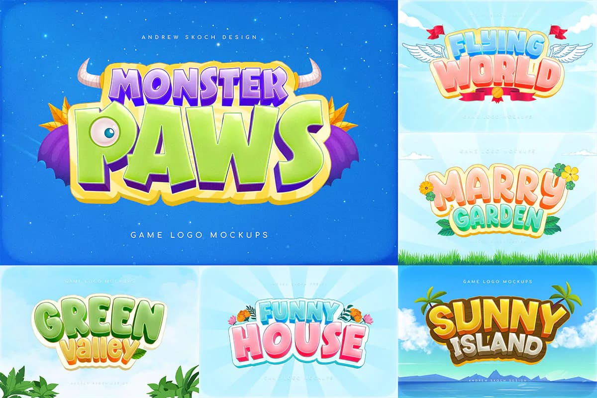 6 استایل کارتونی سه بعدی