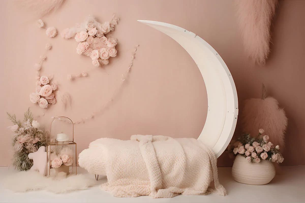 6 بک دراپ هلال ماه آتلیه عکاسی کودک — تصویر ۷