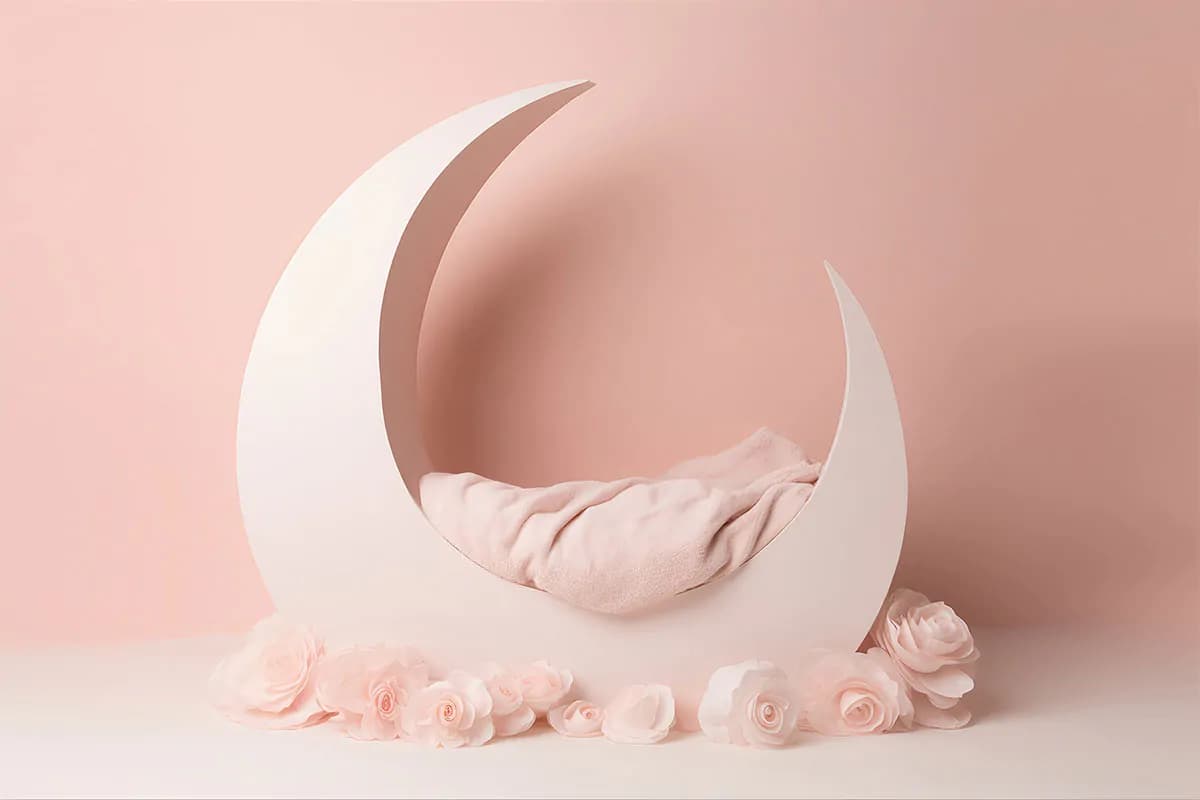 6 بک دراپ هلال ماه آتلیه عکاسی کودک — تصویر ۵