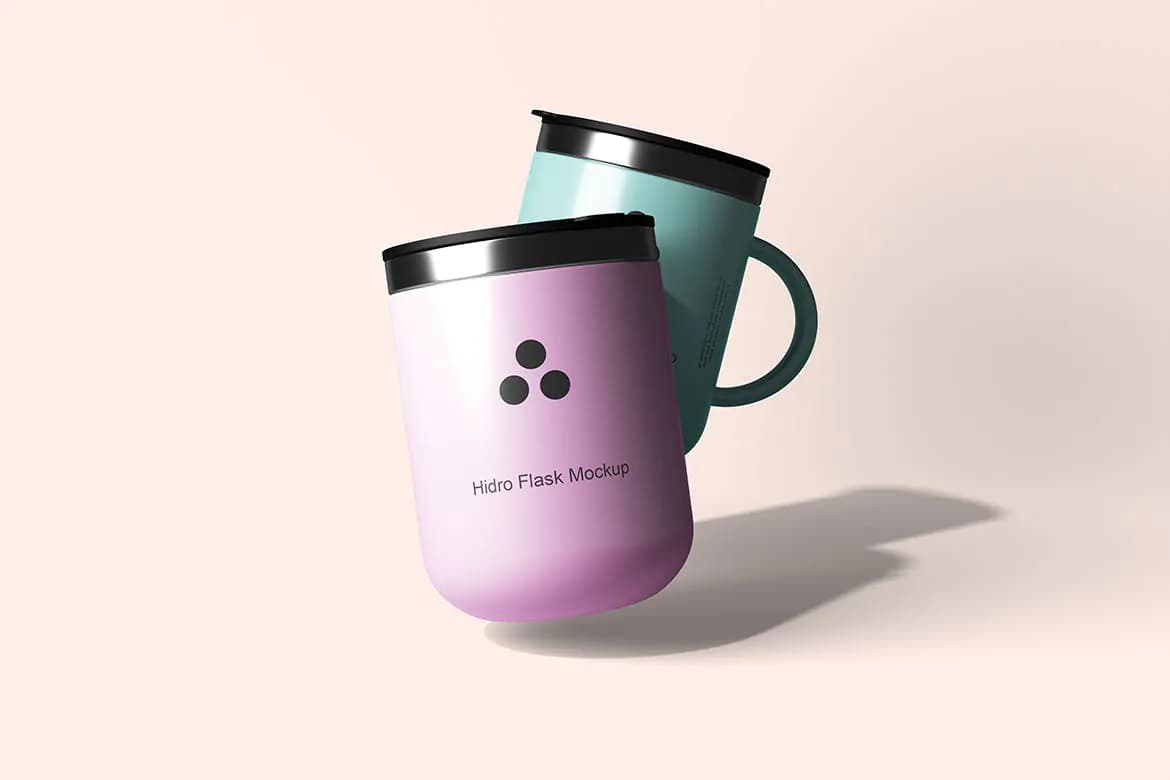 موکاپ ماگ فلاسکی — تصویر ۲