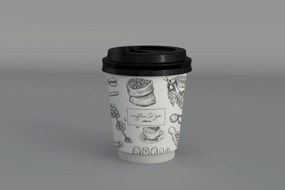 موکاپ لیوان کاغذی قهوه – 4 فایل — تصویر ۳