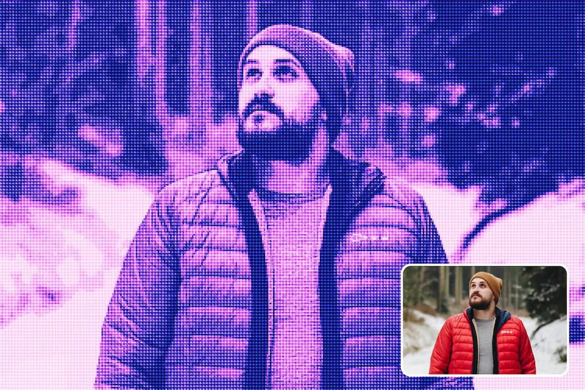 اکشن فتوشاپ افکت پیکسل — تصویر ۳