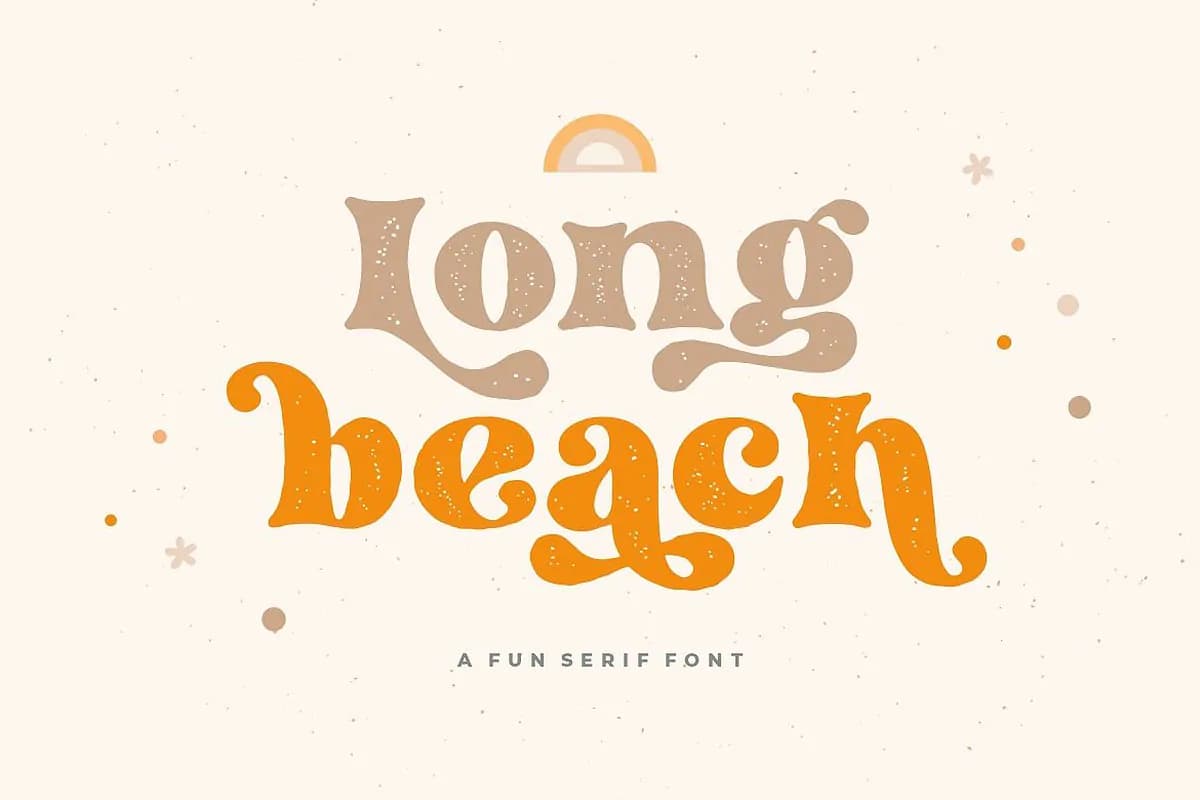 فونت کلاسیک ضخیم Long Beach